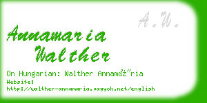 annamaria walther business card